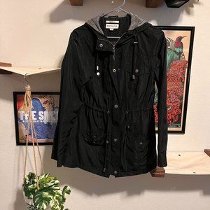 Black water resistant jacket